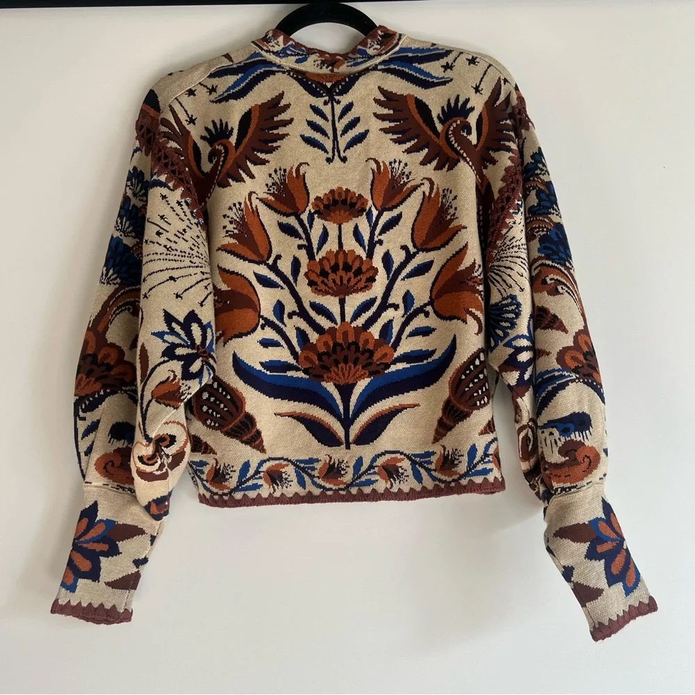 FARM Rio Sand Nature Land Cardigan Size XS NWT - Picture 14 of 16